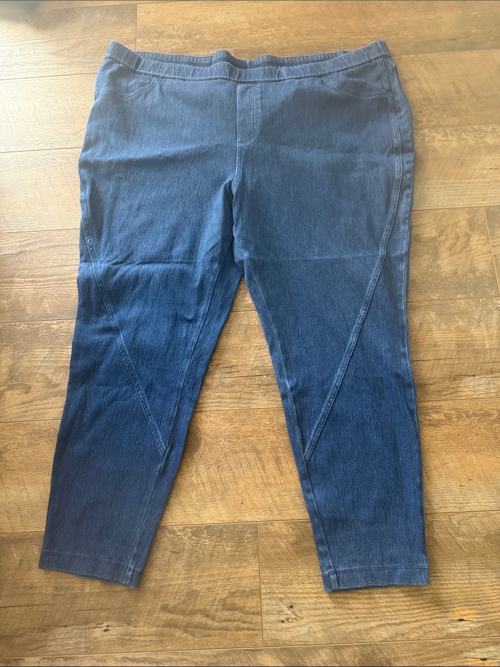 H by Halston Dark Navy Cropped Slim Jeans